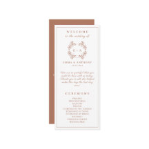 モノグラムエレガントテラコタ結婚ーズ