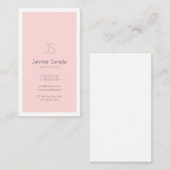 モノグラムエレガントデザインクリーンプレーンラグジュアリートレンディー 名刺 (正面/裏面)