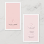 モノグラムエレガントデザインプお洒落ライナラグジュアリートレンディー 名刺 (正面/裏面)