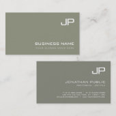 モノグラムエレガントデザインプモダンランプロフェッショナル 名刺 (正面/裏面)