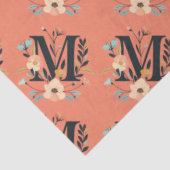 モノグラムエレガントデザイン文字Mパターン1 薄葉紙 (詳細)