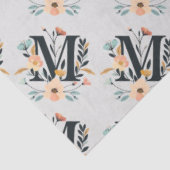 モノグラムエレガントデザイン文字Mパターン1 薄葉紙 (詳細)