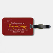 モノグラムエレガントトラベスタイリッシュルアクセサリ –  ラゲッジタグ (裏面横)