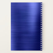 モノグラムエレガントネイビーブルートラベル ノートブック (裏面)