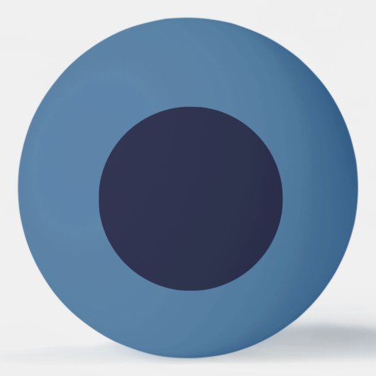 モノグラムエレガントネイビーブルーヴィンテージ金ゴールドバラ 卓球ボール (裏面)