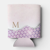 モノグラムエレガントバラピンクグリッター 缶クーラー (裏面)