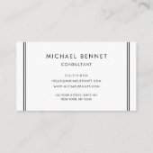 モノグラムエレガントバラ金ゴールドブラックマーブル 名刺 (裏面)