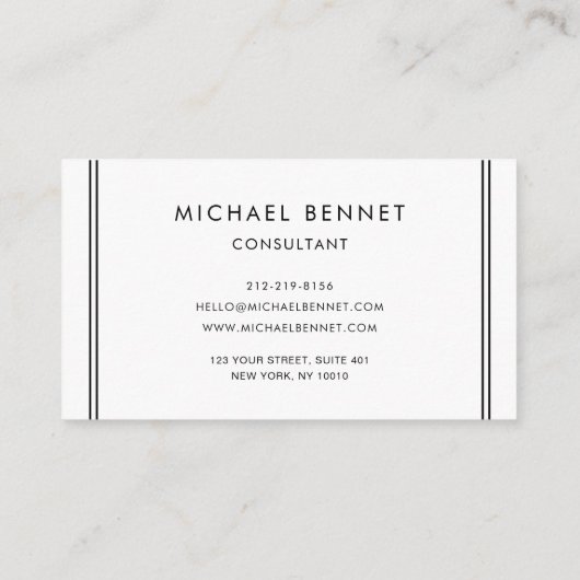 モノグラムエレガントバラ金ゴールドブラックマーブル 名刺 (裏面)