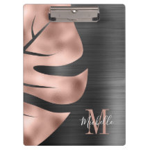 モノグラムエレガントバラ金ゴールドブラック