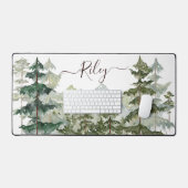 モノグラムエレガントパインフォレストマウンテン デスクマット (キーボード&マウス)