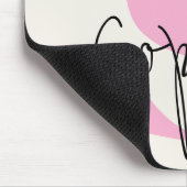 モノグラムエレガントパーソナライズされたマウスパッド マウスパッド (コーナー)