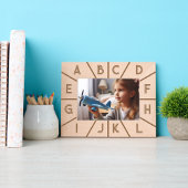 モノグラムエレガントパーソナライズされた幾何モダン芸術 レーザー彫刻フレーム