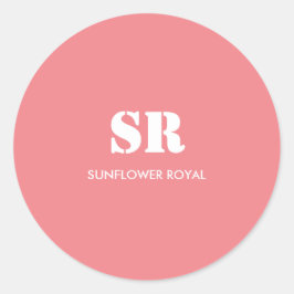 モノグラムエレガントピミニマルンク ラウンドシール