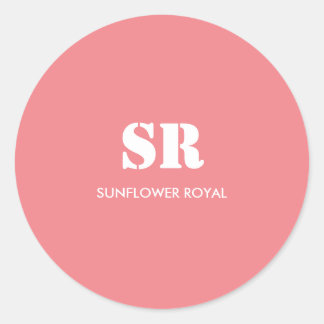 モノグラムエレガントピミニマルンク ラウンドシール