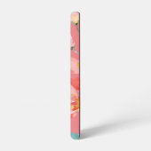 モノグラムエレガントピンクウォーターカラーサムスンギャラクシー SAMSUNG GALAXYケース (左側面)