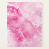 モノグラムエレガントピンクマーブルグガーリーラム2025 プランナー手帳 (裏面)