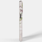 モノグラムエレガントピンクローズピーオンフローラルマーブル Case-Mate iPhoneケース (裏面 / 右)