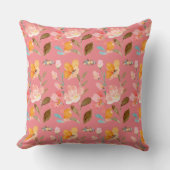 モノグラムエレガントピンク水色 クッション (正面)