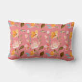 モノグラムエレガントピンク水色 ランバークッション (裏面)