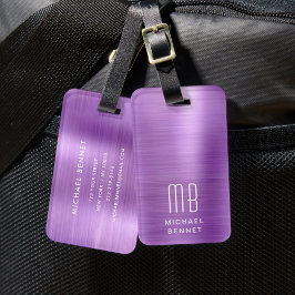 モノグラムエレガントピンク ラゲッジタグ