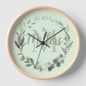 モノグラムエレガントファミリー名目連続時計 壁時計 (正面)