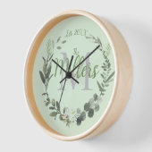 モノグラムエレガントファミリー名目連続時計 壁時計 (傾斜)