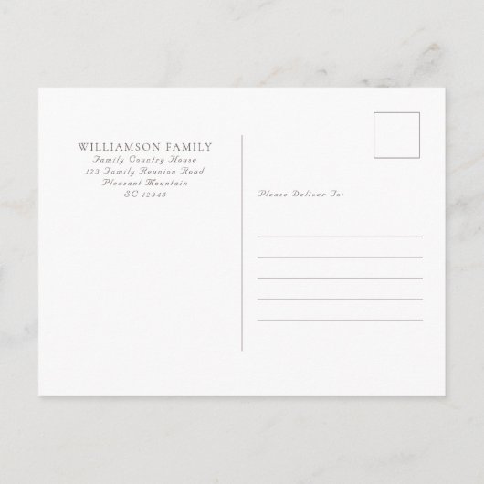 モノグラムエレガントファミリー懇親会 ポストカード (裏面)