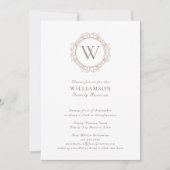 モノグラムエレガントファミリー懇親会 招待状 (正面)