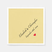 モノグラムエレガントフェイク金ゴールドウェディングパーティーカクテル スタンダードカクテルナプキン (正面)