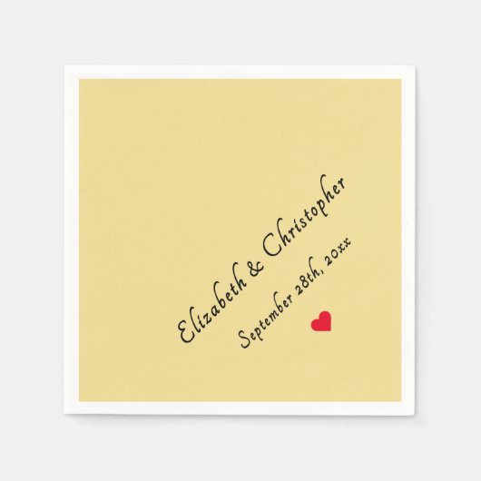 モノグラムエレガントフェイク金ゴールドウェディングパーティーカクテル スタンダードカクテルナプキン (正面)