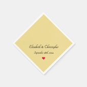 モノグラムエレガントフェイク金ゴールドウェディングパーティーカクテル スタンダードカクテルナプキン (角)