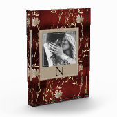 モノグラムエレガントフォトブルゴーニュフローラ フォトブロック (左)