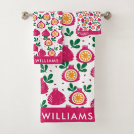 モノグラムエレガントフスタイリッシュルーツバスタオルセット バスタオルセット