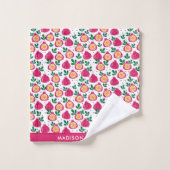 モノグラムエレガントフスタイリッシュルーツバスタオルセット バスタオルセット (ウォッシュタオル)