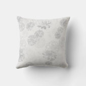 モノグラムエレガントフローラ灰色 クッション (裏面)