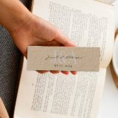 モノグラムエレガントブックマーク結婚式の引き出物 スキニー名刺