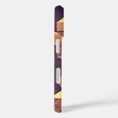 モノグラムエレガントブラウン金ゴールドレトロヴィンテージパターン Case-Mate iPhoneケース (裏面 / 右)