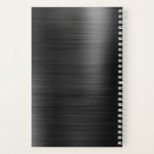 モノグラムエレガントブラックトラベル ノートブック (裏面)