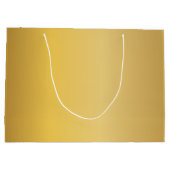 モノグラムエレガントブラック金ゴールドスエレガントクリプト名 ラージペーパーバッグ (裏面)