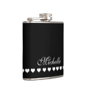 モノグラムエレガントブラック フラスク (右)