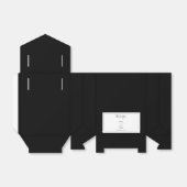 モノグラムエレガントブラック&ホワイト結婚ズ フェイバーボックス (折り畳みなし)