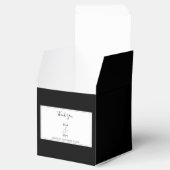 モノグラムエレガントブラック&ホワイト結婚ズ フェイバーボックス (オープン)