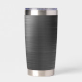 モノグラムエレガントブラック 保温保冷タンブラー (背面)