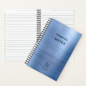 モノグラムエレガントブルートラベル ノートブック (内側)