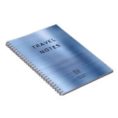 モノグラムエレガントブルートラベル ノートブック (右側)