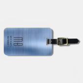 モノグラムエレガントブルー ラゲッジタグ (正面横)