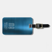 モノグラムエレガントブルー ラゲッジタグ (正面横)