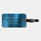 モノグラムエレガントブルー ラゲッジタグ (裏面横)