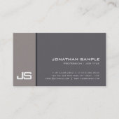 モノグラムエレガントプレインプレミアムパールフィニッシュルクセ 名刺 (正面)