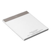 モノグラムエレガントプロフェッショナルビジネスメモ帳 ノートパッド (アングル)